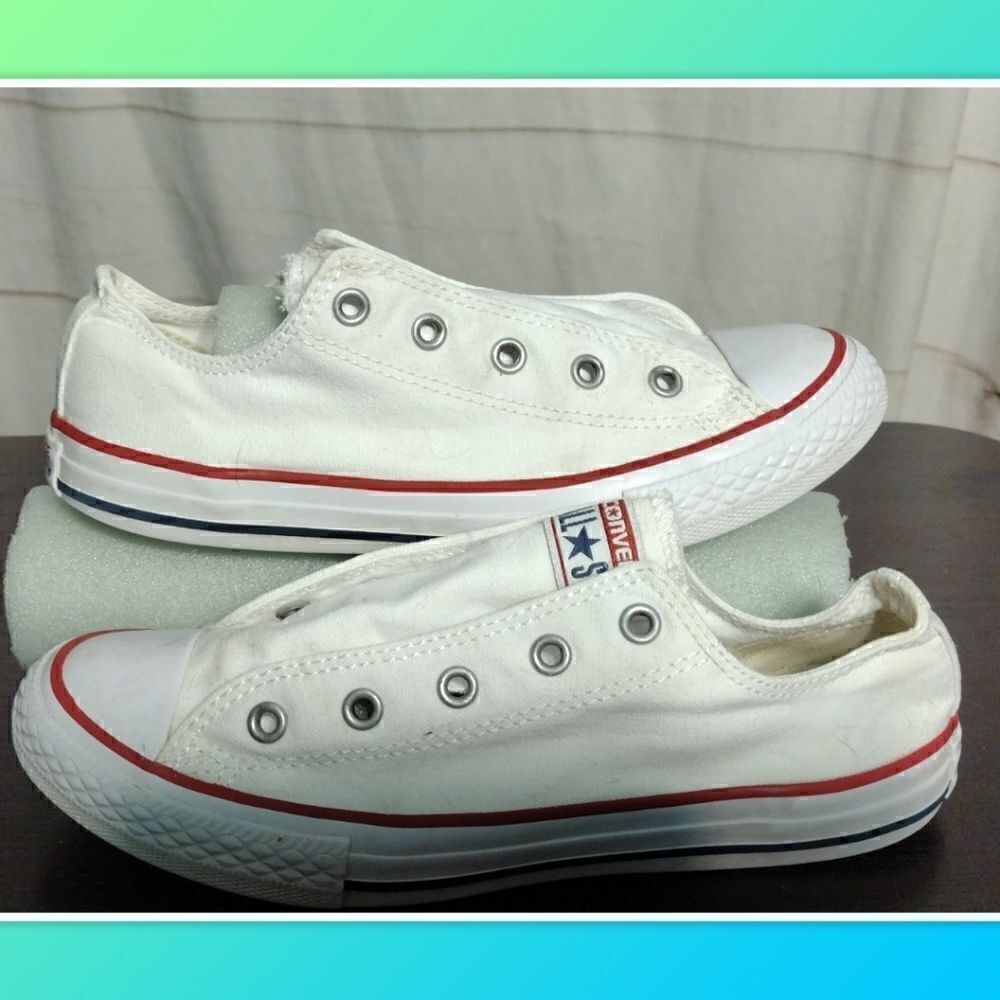 Converse/CT/AS/OX/Youth/Unisex/Sneakers/(Size 3)/Optic White/#3J256/Children’s C